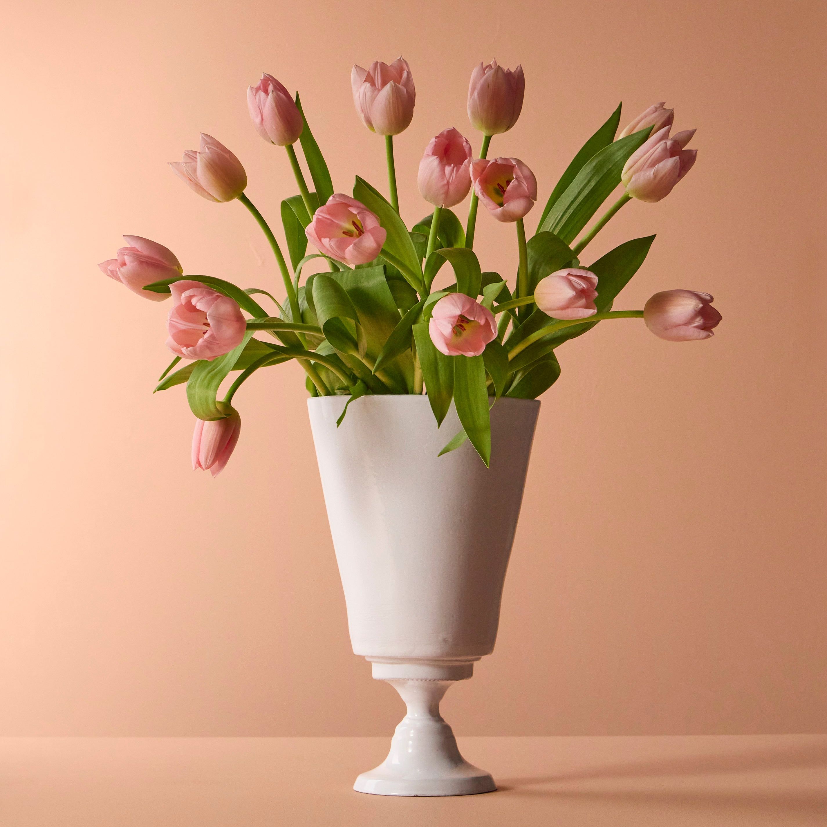 Simple Hand-Glazed Ceramic Vase (12in/31cm)