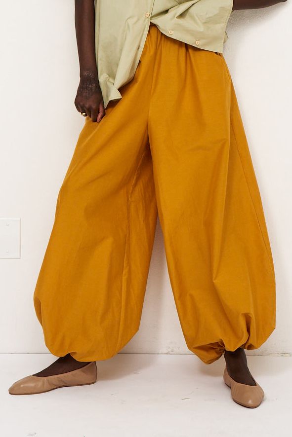 The Balloon Pant in Turmeric - Turmeric / P