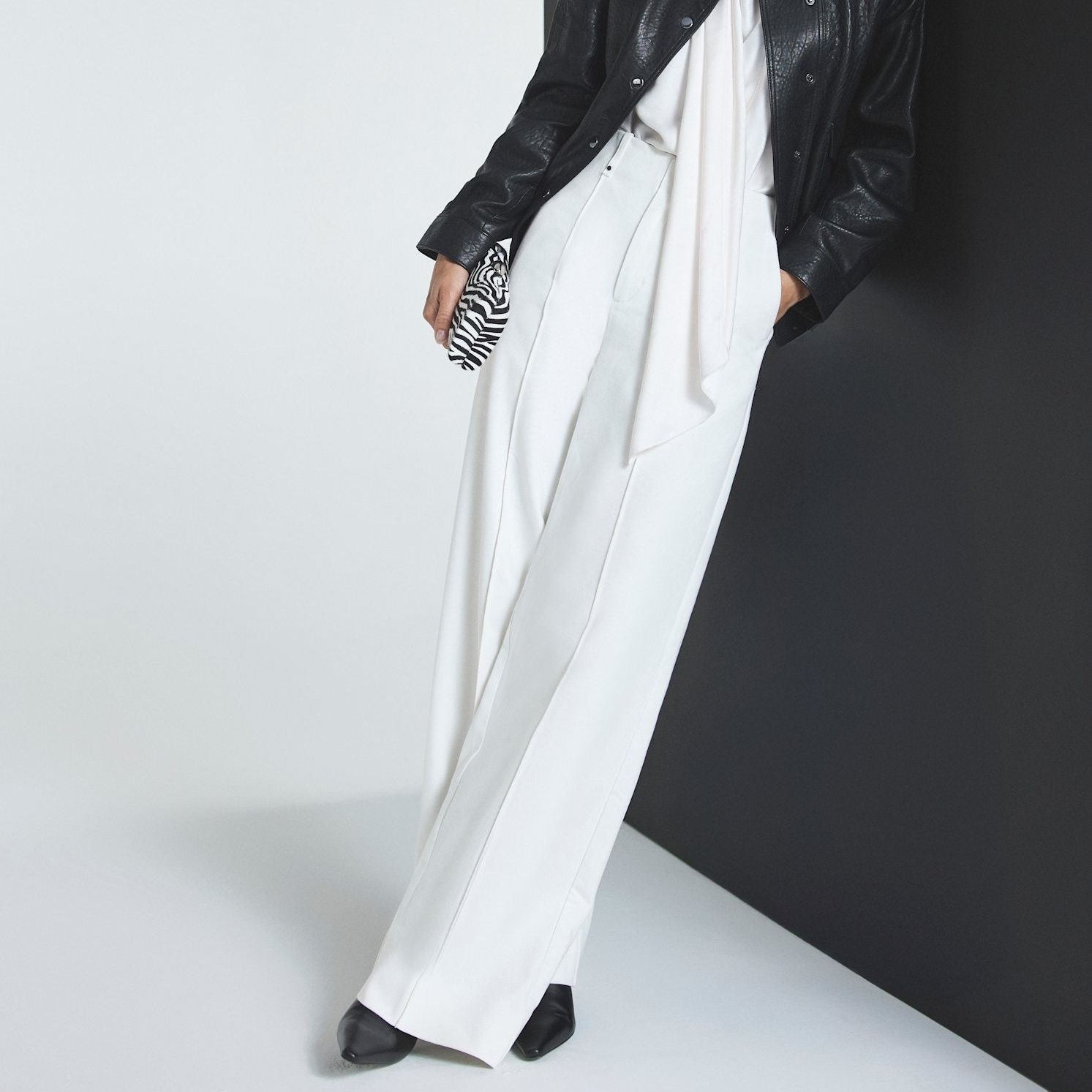 White Wide Leg Jeans