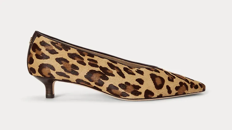 Francesca Leopard Print Haircalf Pump