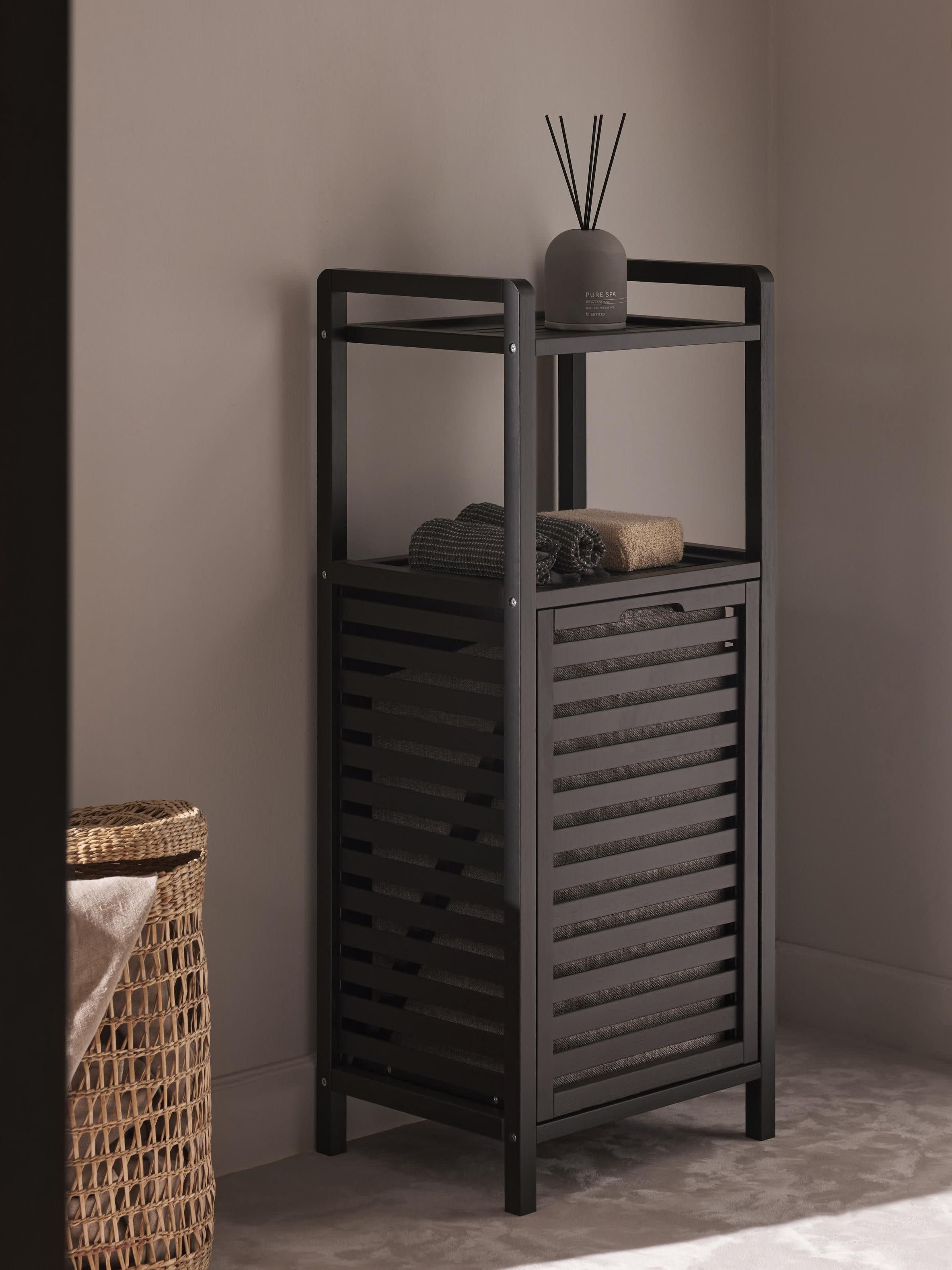 Bathroom Shelf Kit With Laundry Basket