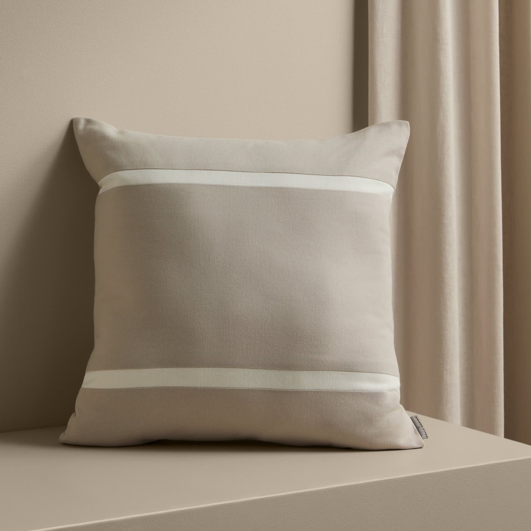 Pure Cotton Double Stripe Cushion