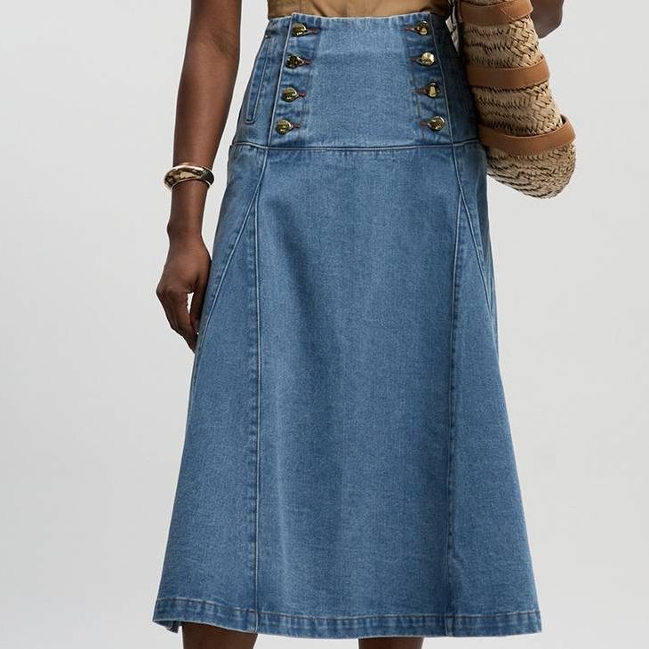 Karen Millen Button Front Skirt