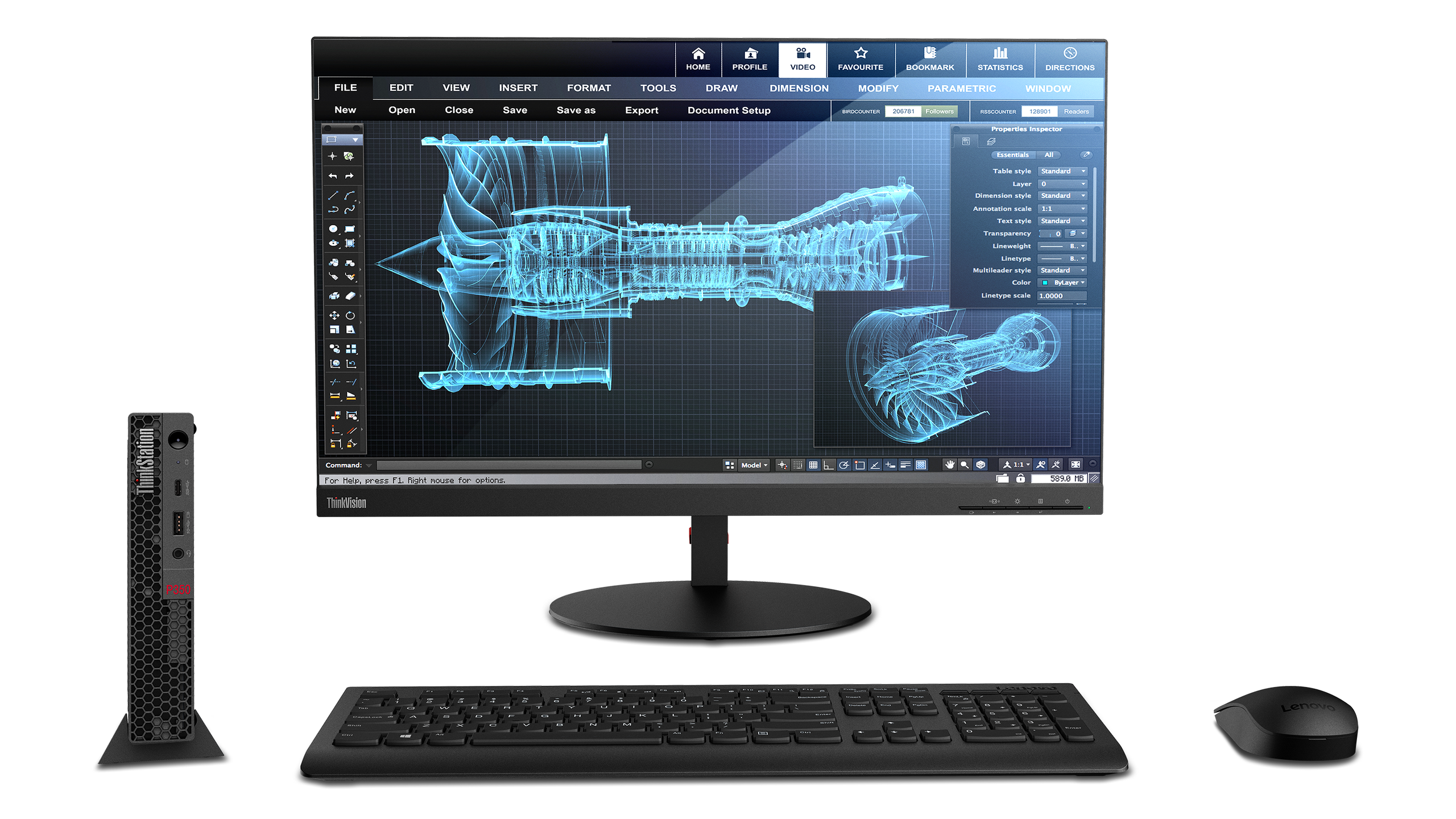 レノボ ThinkStation P350 Xeon W 32GB 1TB ThinkStation P340 Tower | Workstation Computer | 30DH00J8US