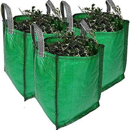Garden Waste Bags - 120 Litre - 1 to 20 Sacks - Premium Grade - Industrial Fabric and Handles - Heavy Duty Garden/green Waste Sack (3)