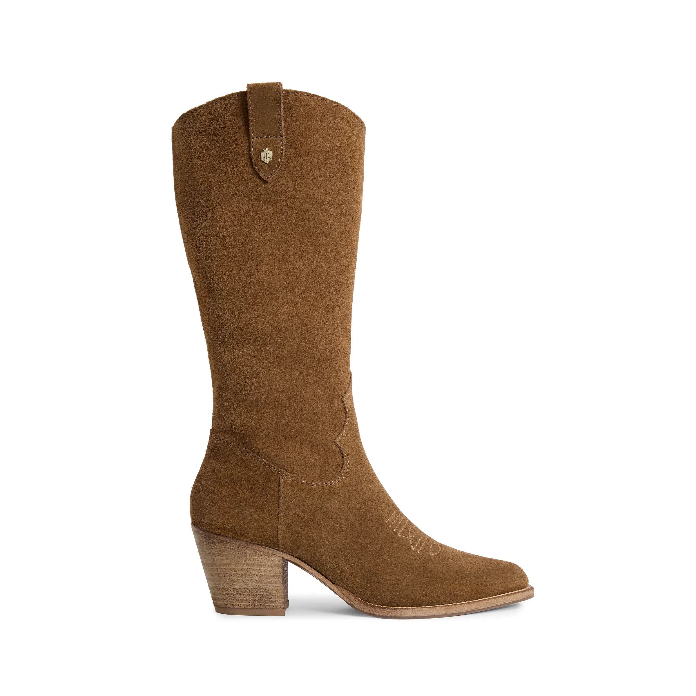 Rockingham Mid Calf - Tan Suede