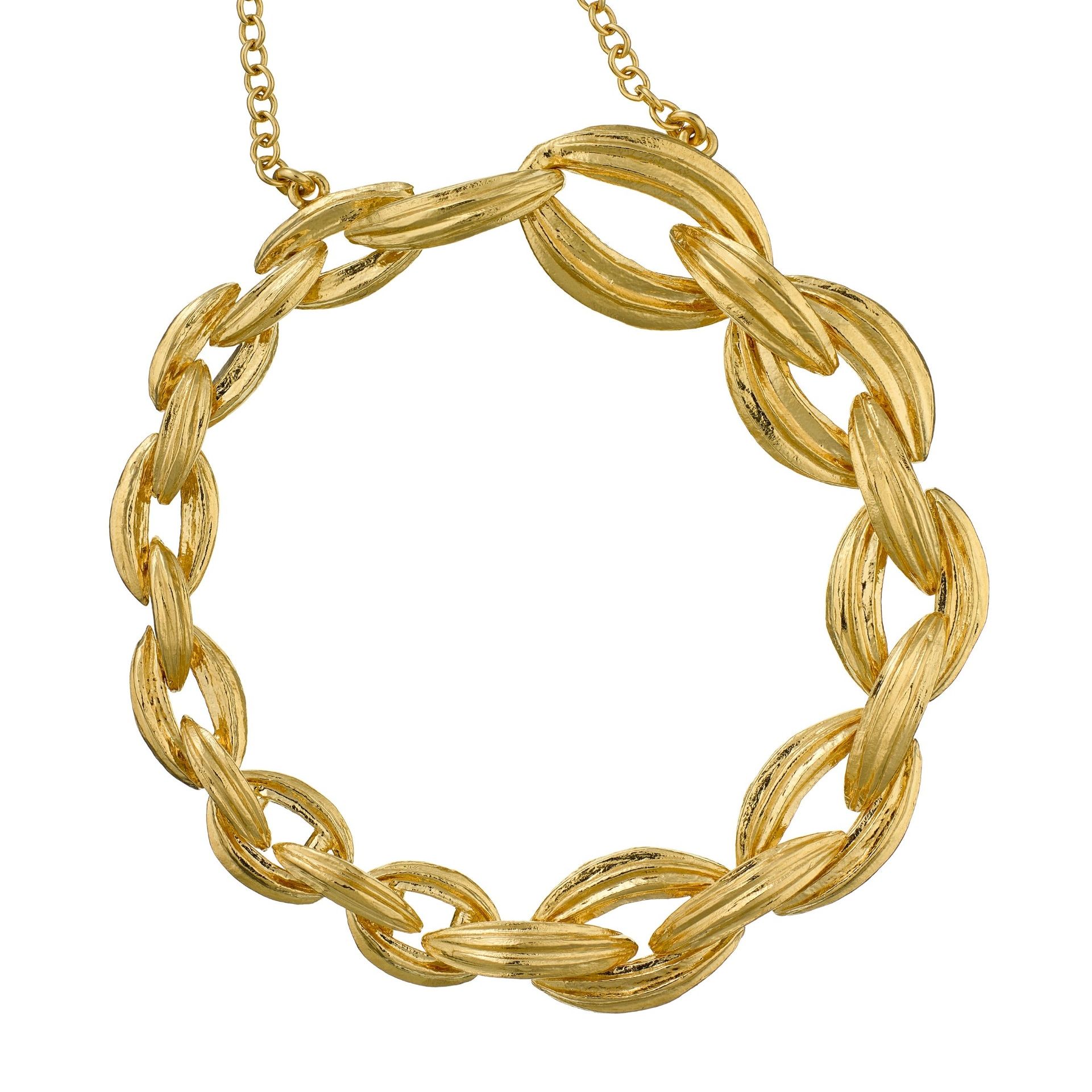 Linked Kissing Seed Graduated Bracelet