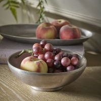 Vintage Style Steel Serving Bowl