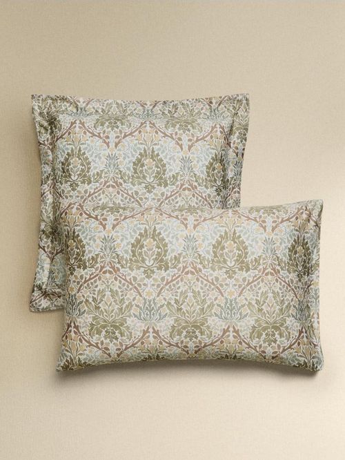 Morris & Co. Leaves Cotton Sateen Pillowcase