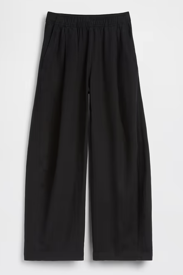 Gap, Linen-Blend Easy Barrel Pants