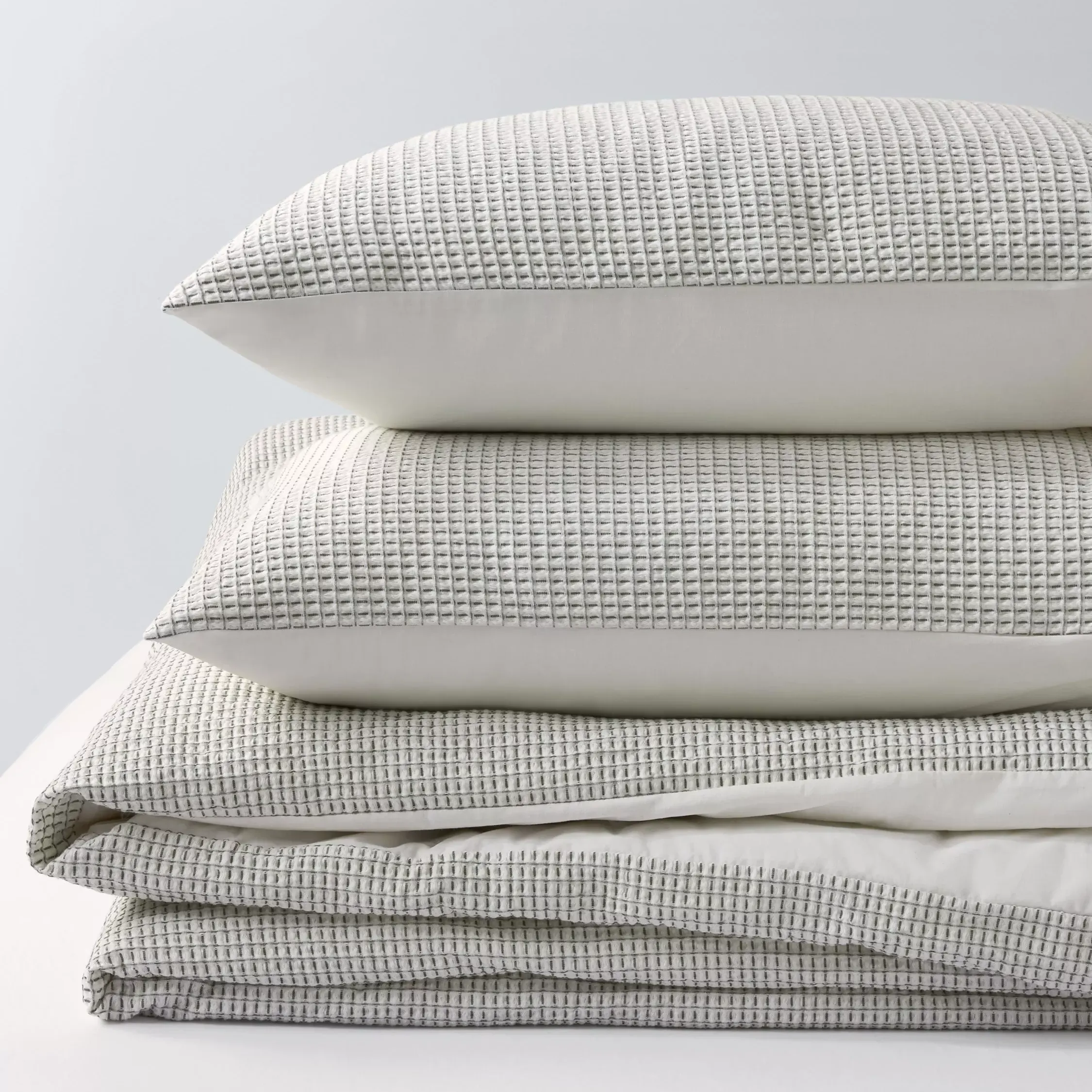 John Lewis Two Tone Waffle Duvet Cover Set