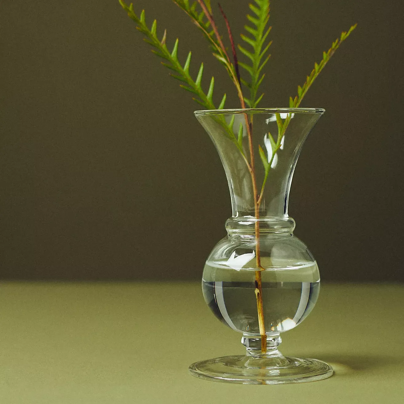 Claire Clear Glass Bud Vase