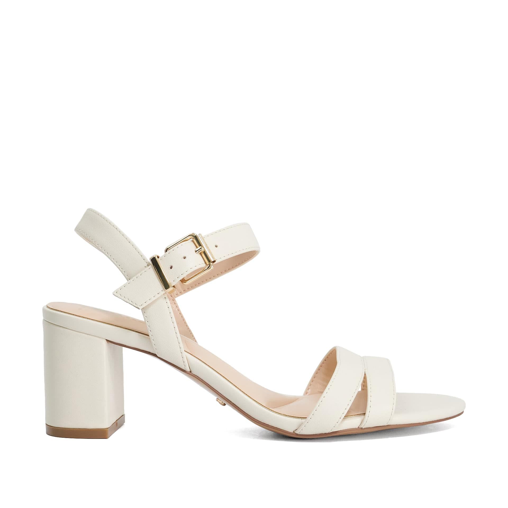 Wide Fit Leather Ankle Strap Sandals