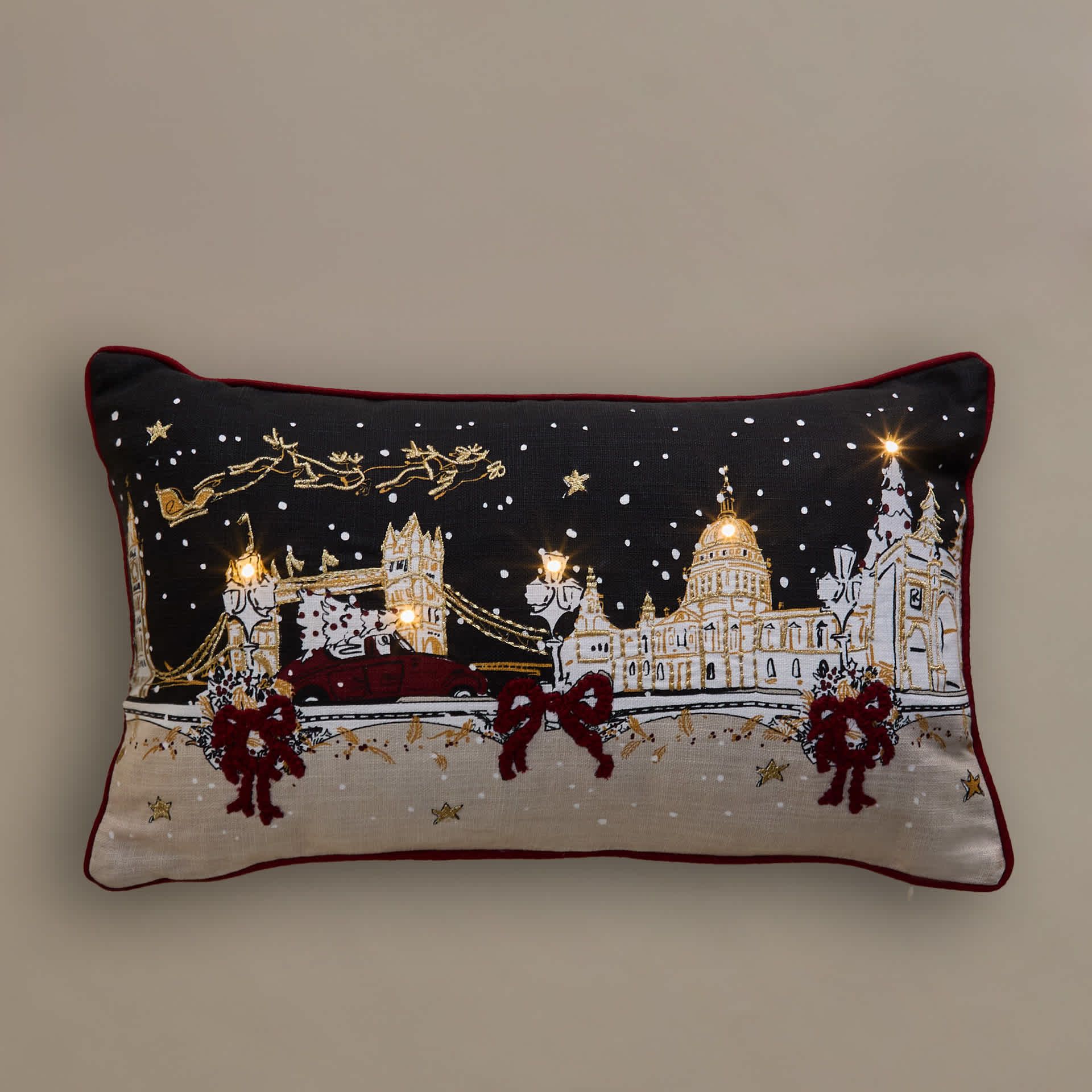 Light Up Townhouse Bolster Cushion