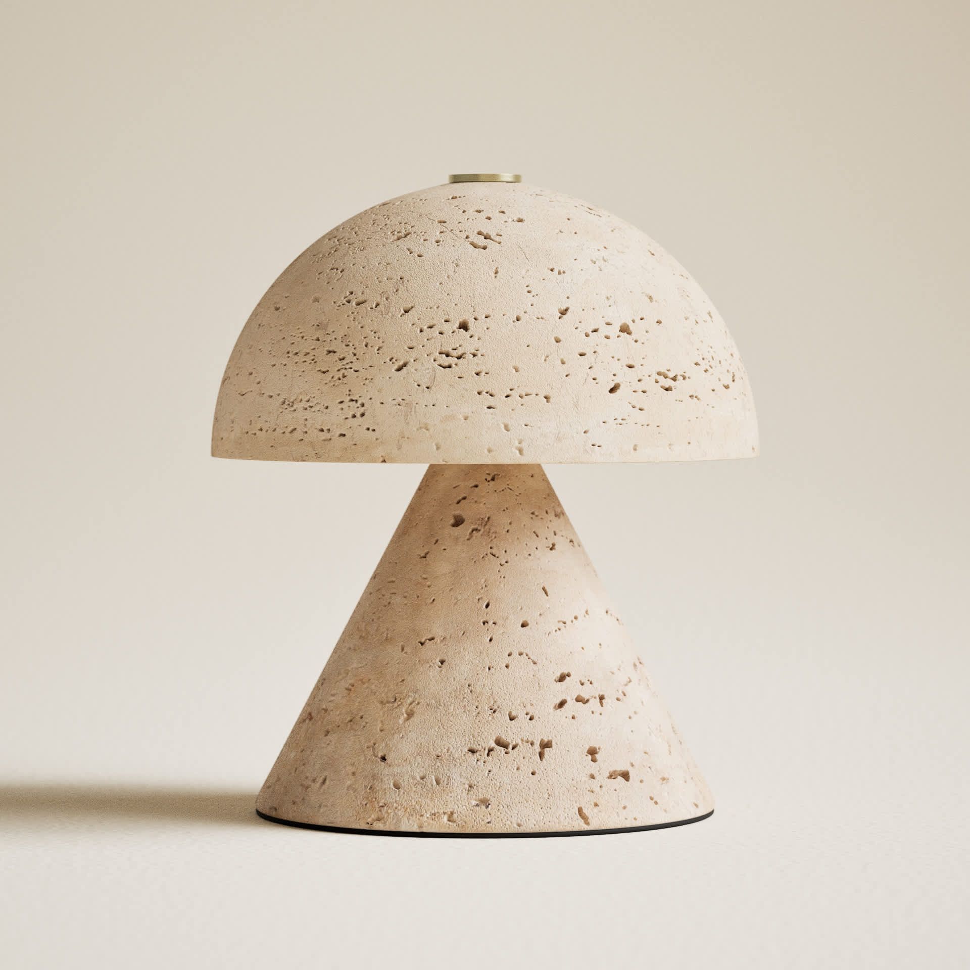 Rechargeable Small Tavertine Mushroom