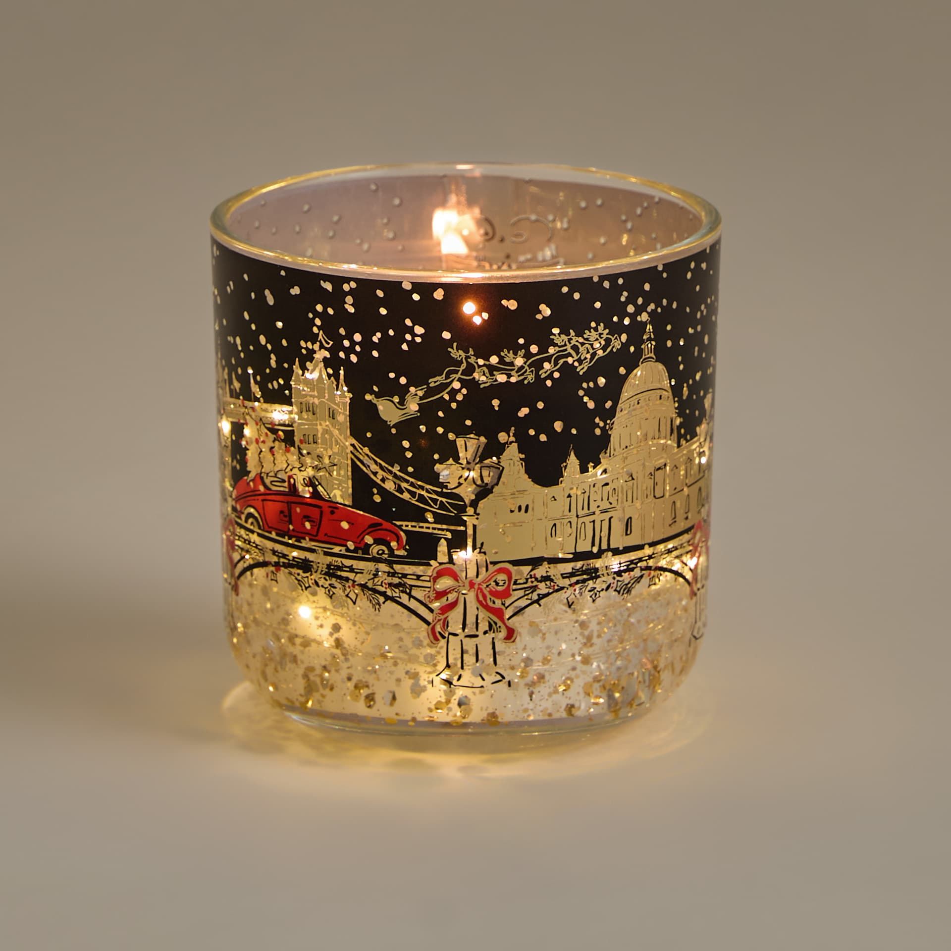 Mandarin Clove &amp;amp; Cinnamon Townhouse Light Up Candle