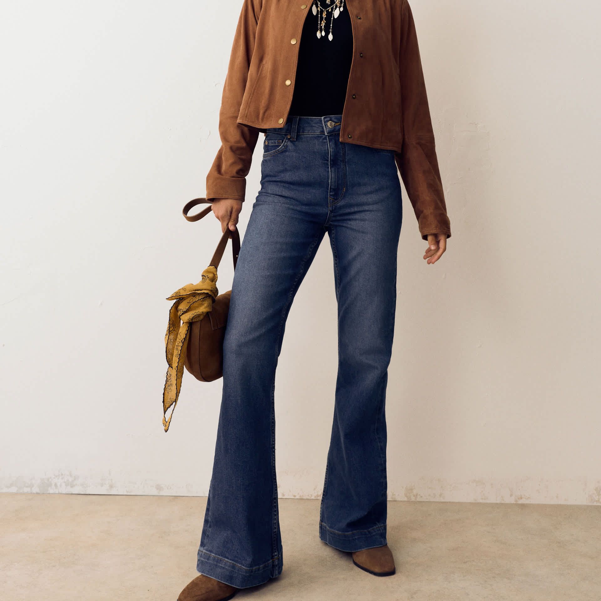 Denim Flared Jeans