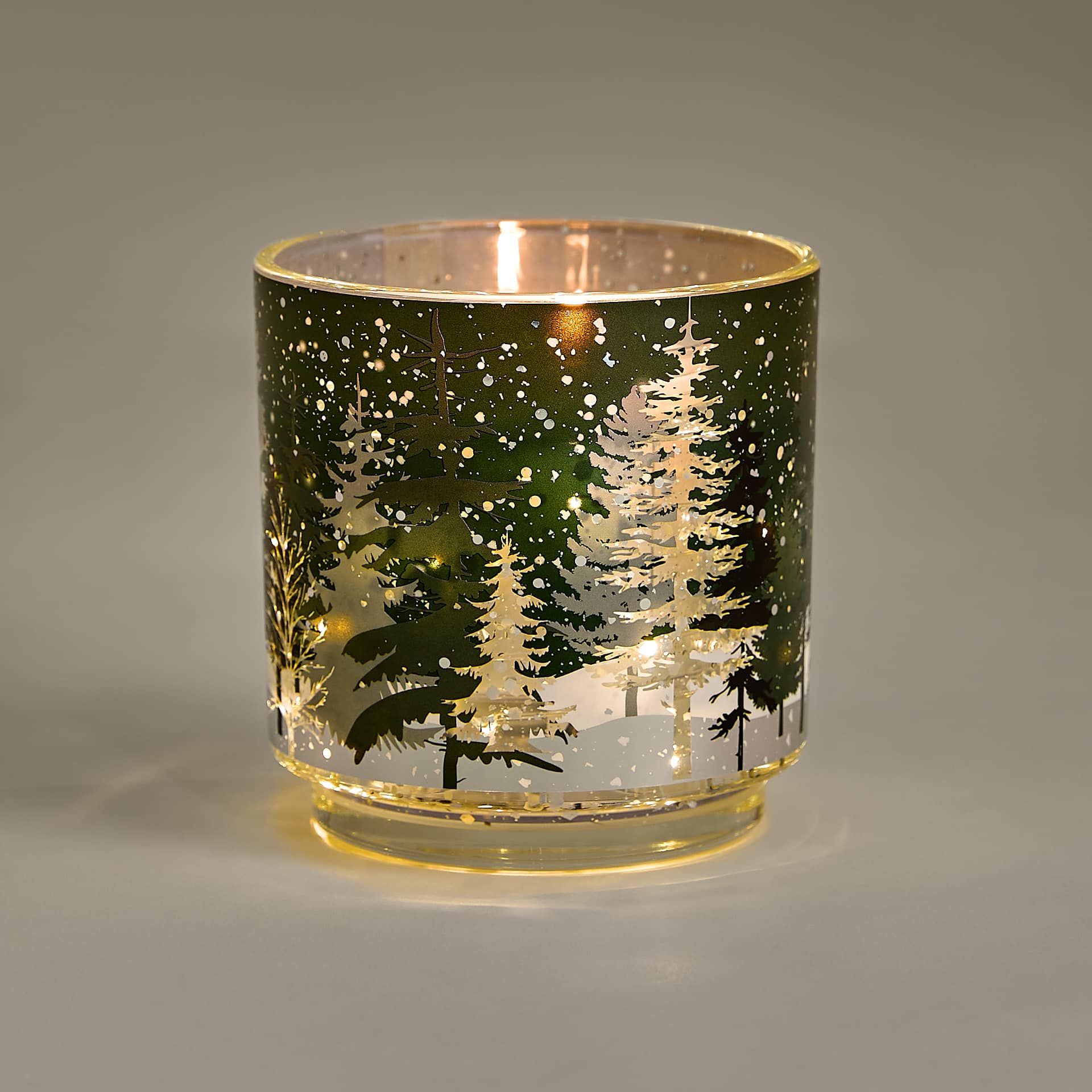 Yuletide Pine &amp;amp; Spice Refillable Light Up Candle