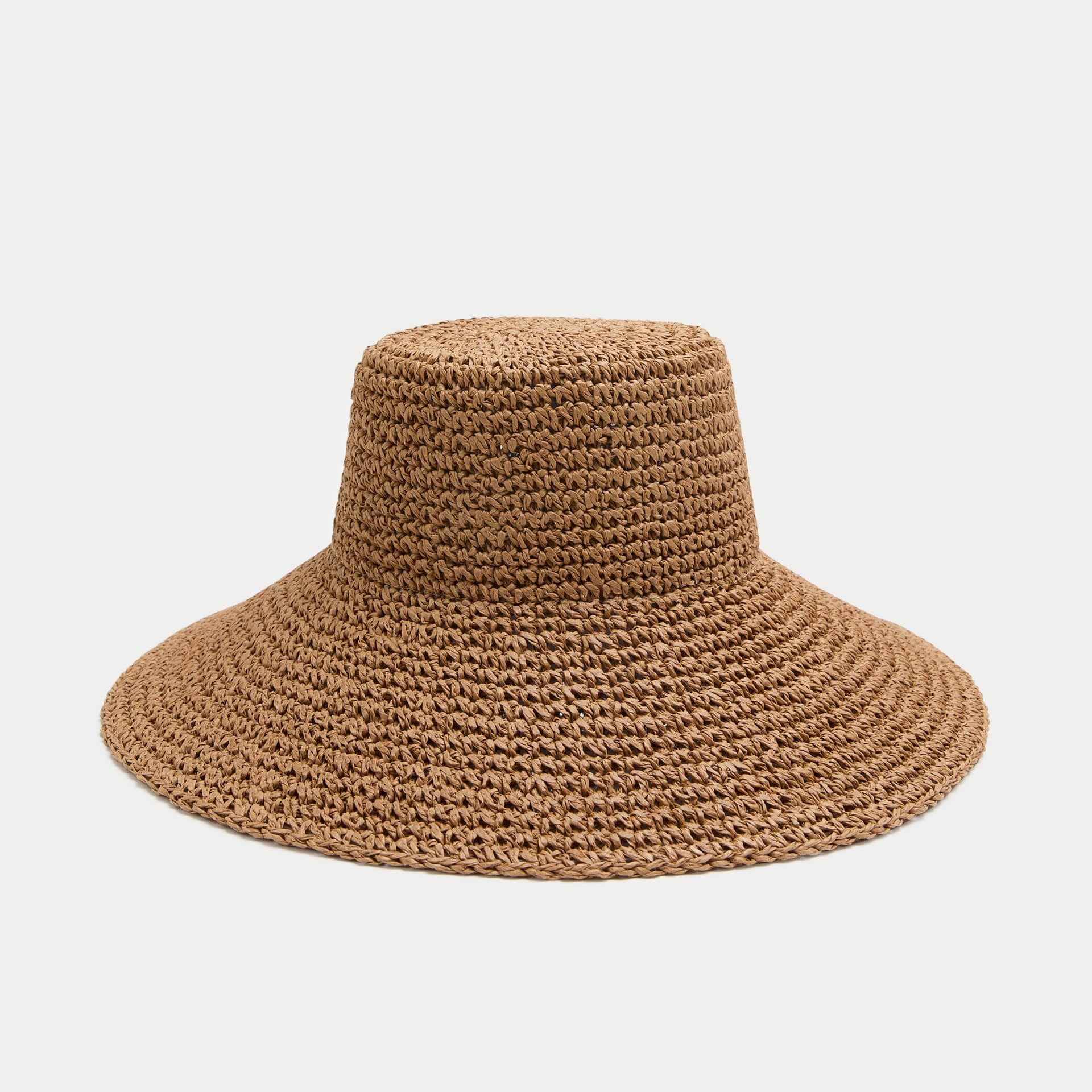 Straw Scalloped Edge Hat