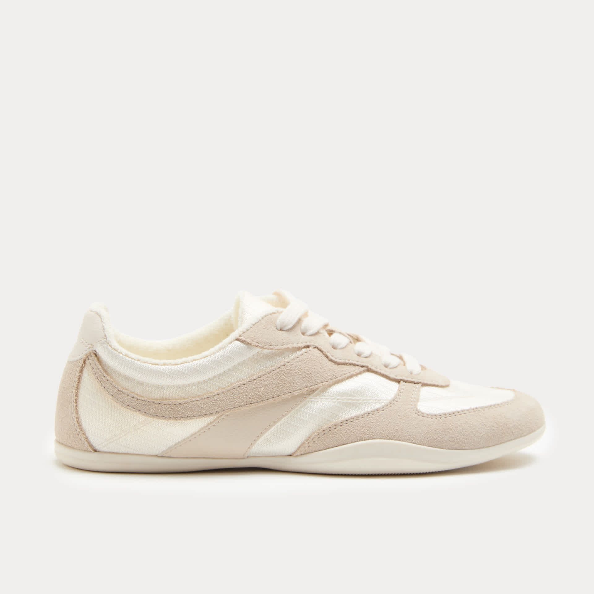 Leather Mix Side Detail Retro Runner Trainers