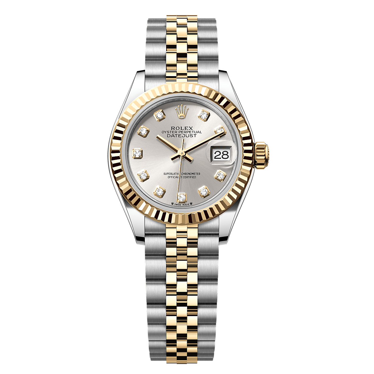 Rolex Lady-Datejust Watch: Oystersteel and Yellow Gold - M279173-0007