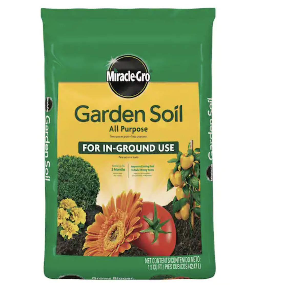 A bag of potting soil