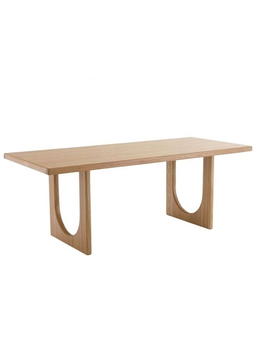 Douve Dining Table in Oak and Veneered With 6 to 8 Place Settings