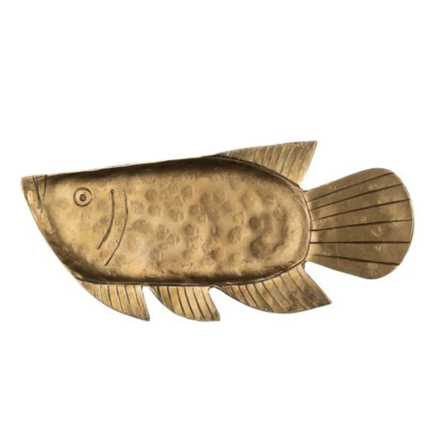 hammered brass fish tray