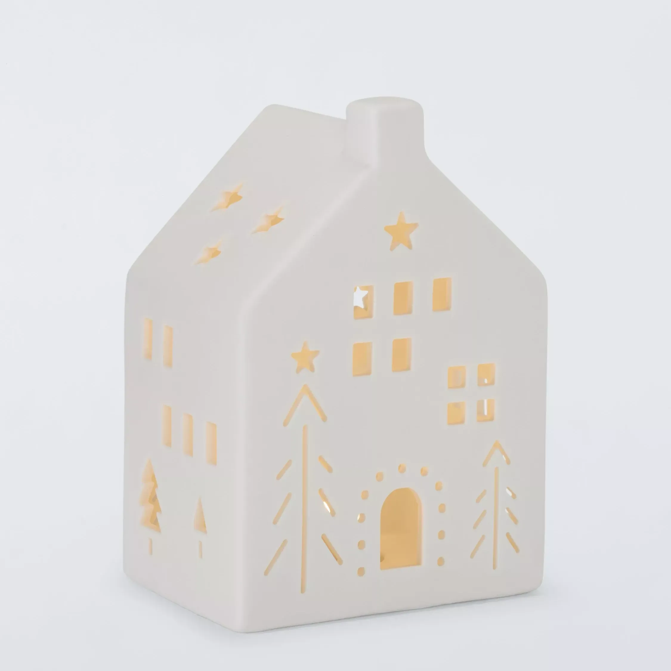 John Lewis Ceramic Led House, H11cm