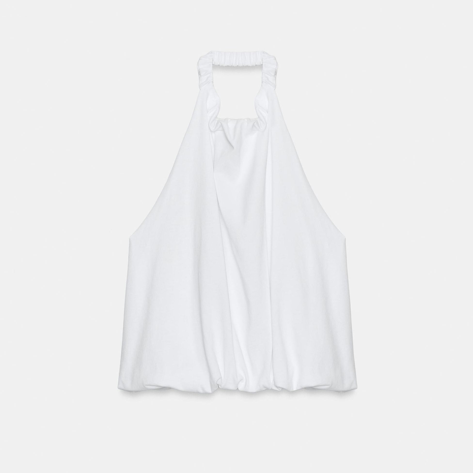 Heavy Cotton Balloon Halter Top