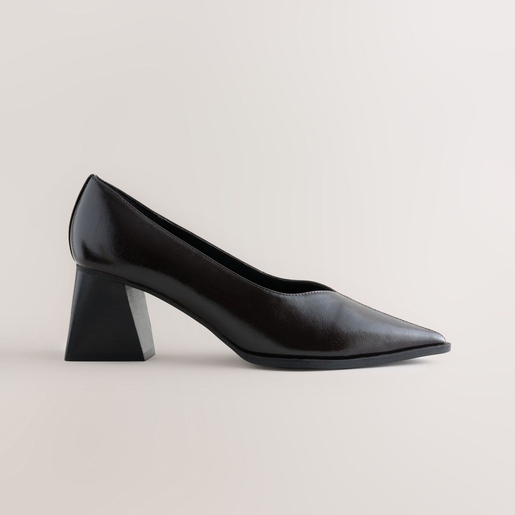 Chocolate Brown Forever Comfort&amp;reg; Point Toe Block Heels - Size 3 Eu 35.5