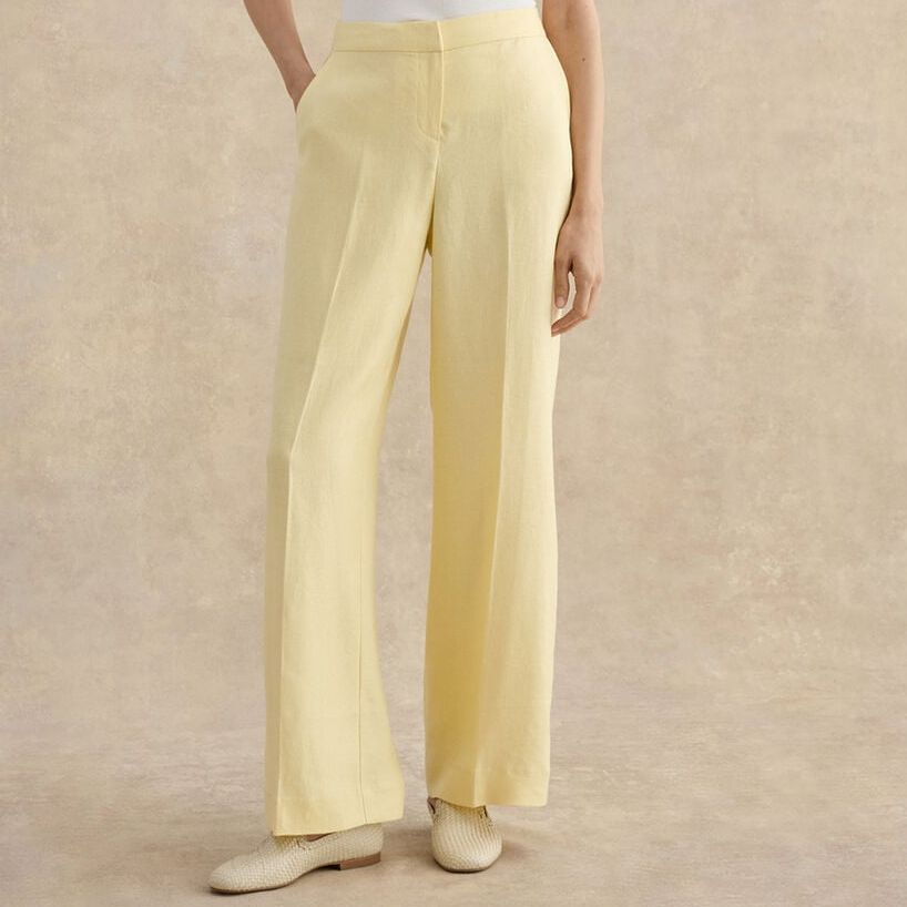 Adalee Linen Wide Leg Trousers
