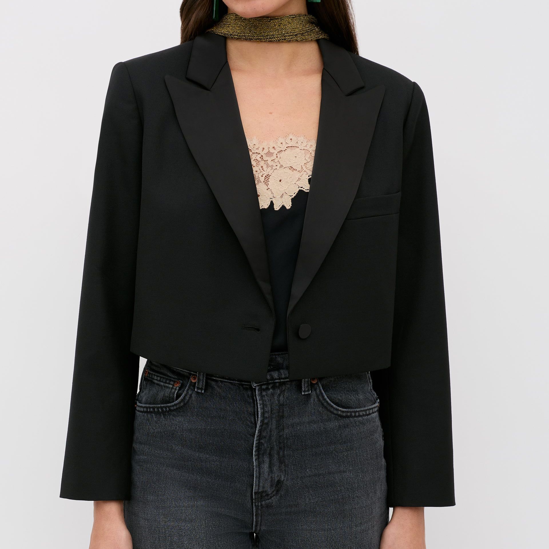 Meria Wool Jacket in Black