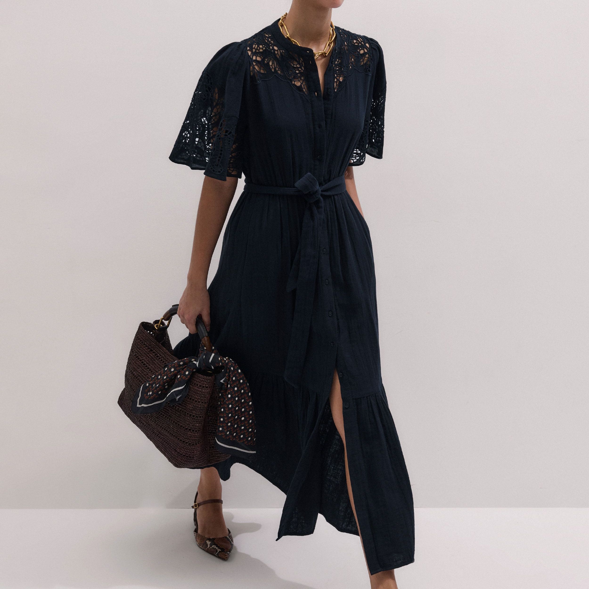 Embroidered Maxi Dress