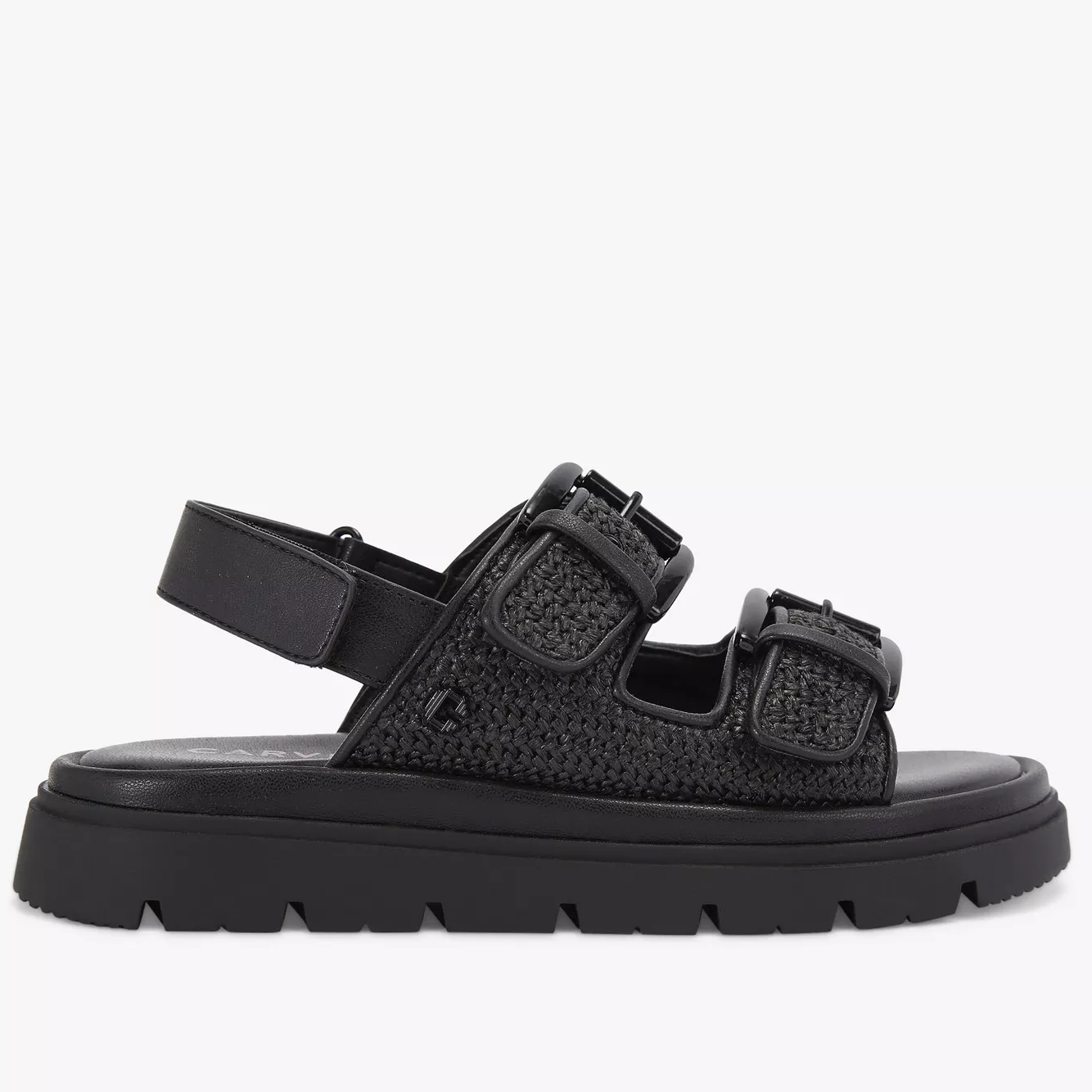 black slingback sandals