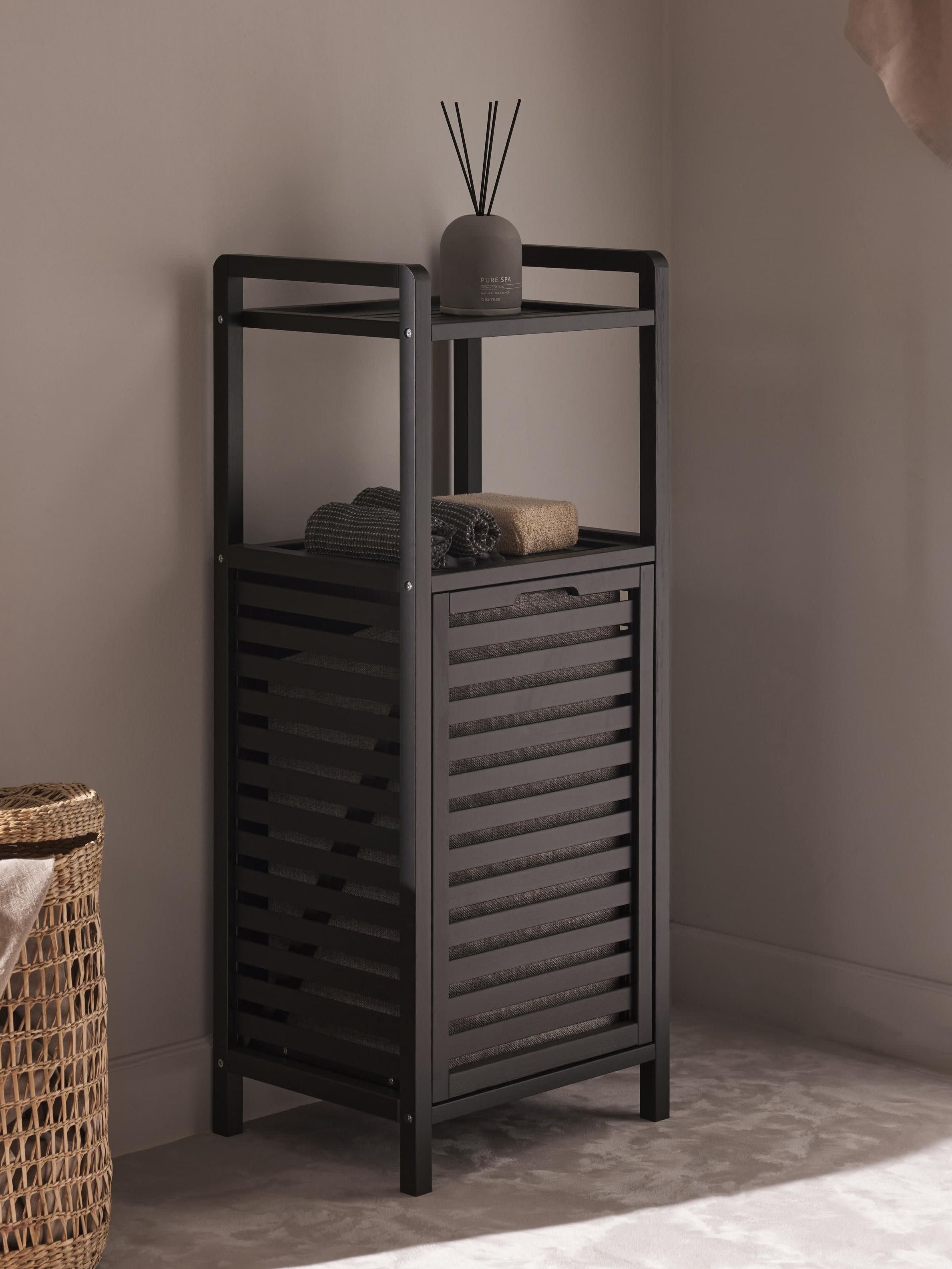 Bathroom Shelf Kit With Laundry Basket