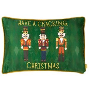 Nutcracker Cracking Christmas Cushion 