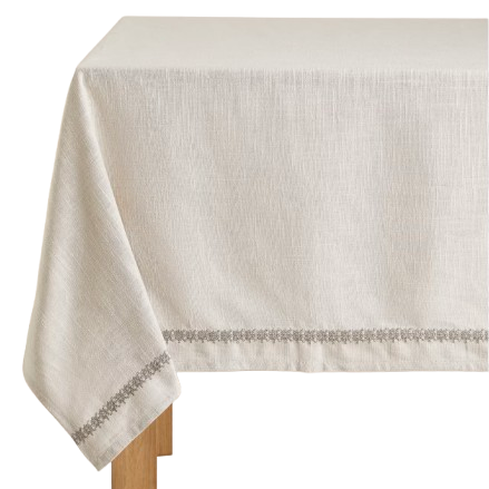 Pure Cotton Embroidered Tablecloth