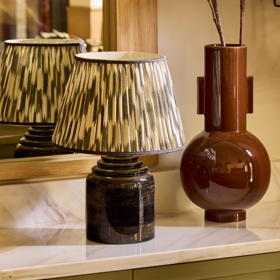 Hive Rechargeable Table Lamp in Brown Gloss