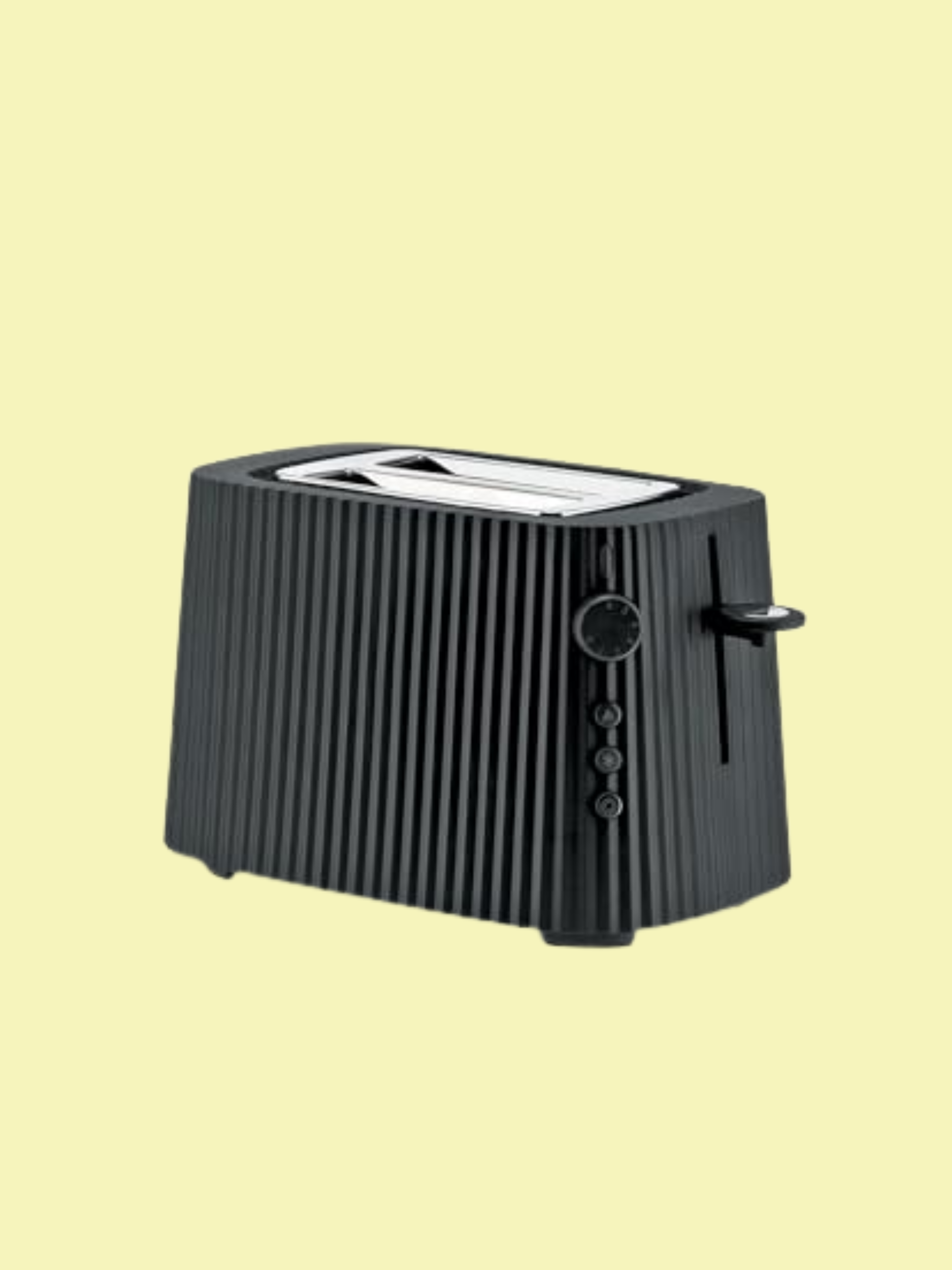 Alessi Pliss&amp;eacute; Mdl08 B/uk - Design Toaster, Six Browning Levels, in Thermoplastic Resin, English Plug 850 W, Black
