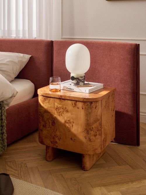 Wooden Bedside Table Tobia