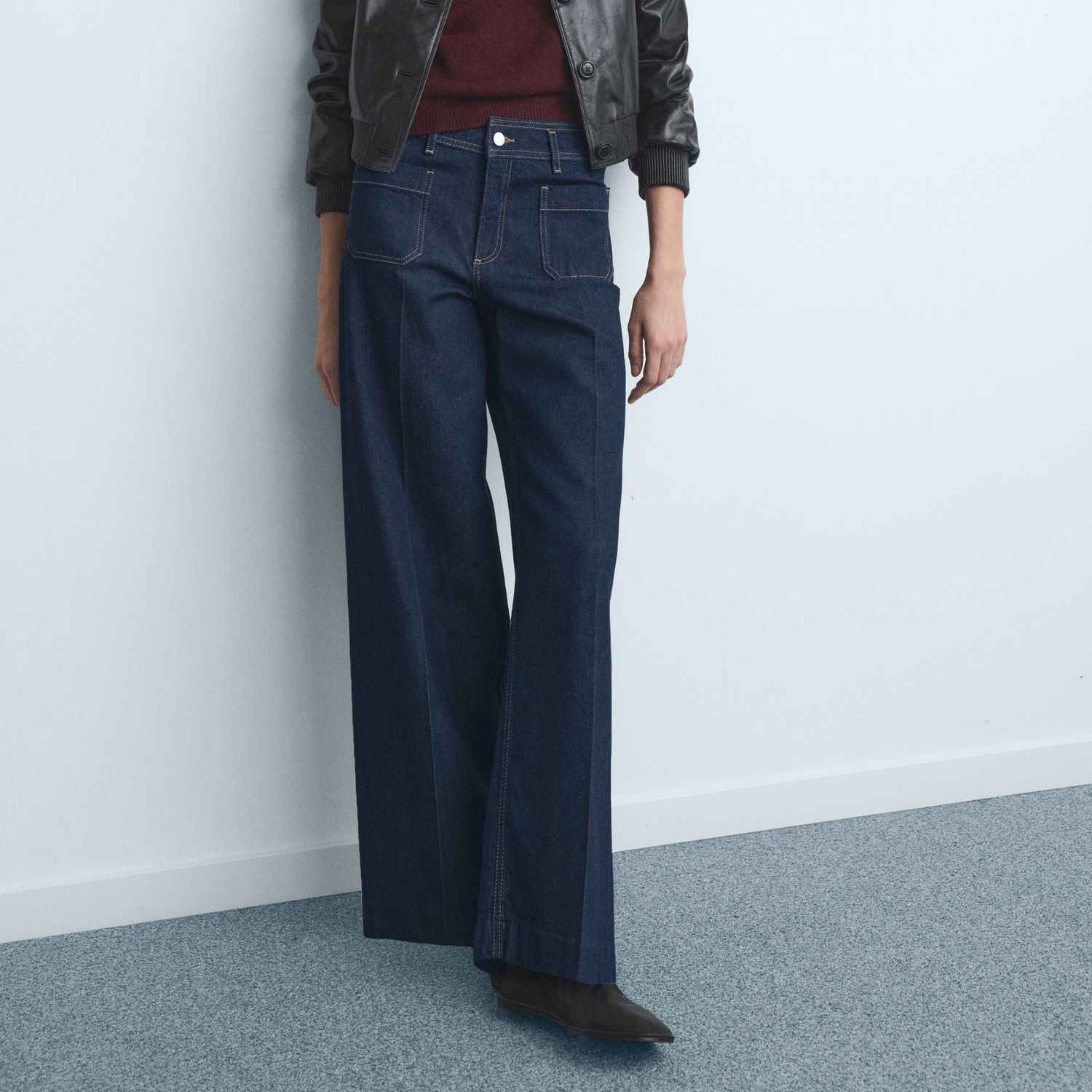 Wide Leg Jeans With Pockets - Women | Mango United Kingdom