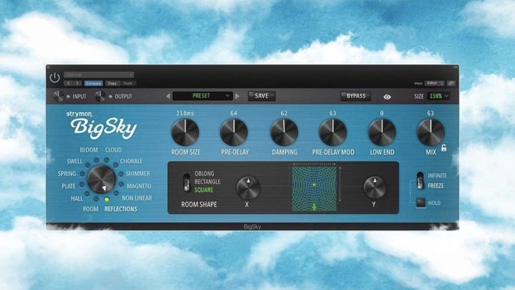 Strymon's versatile BigSky reverb pedal is now available as a
