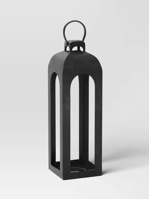 Outdoor Lantern Candle Holder Black &ndash; Threshold&trade;