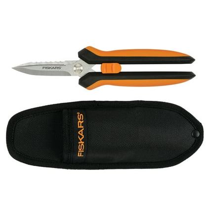Multi-Purpose Garden Utility Snip With Stainless Steel Blades and Sheath
