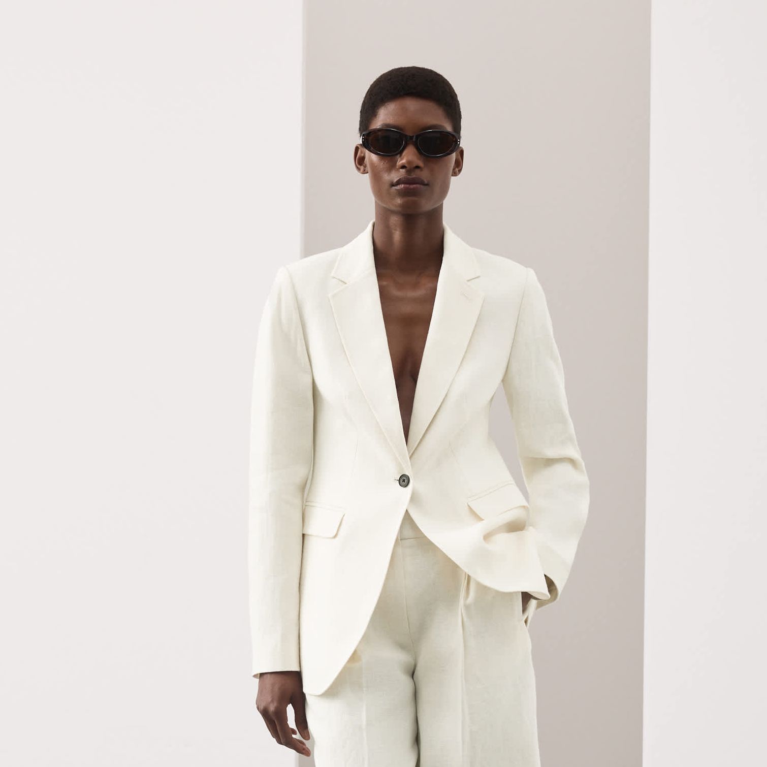 Pure Linen Tailored Blazer