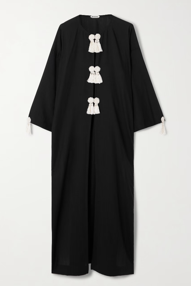 BODE , Tasseled wool maxi dress