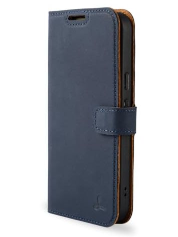 Leather Wallet Case, navy