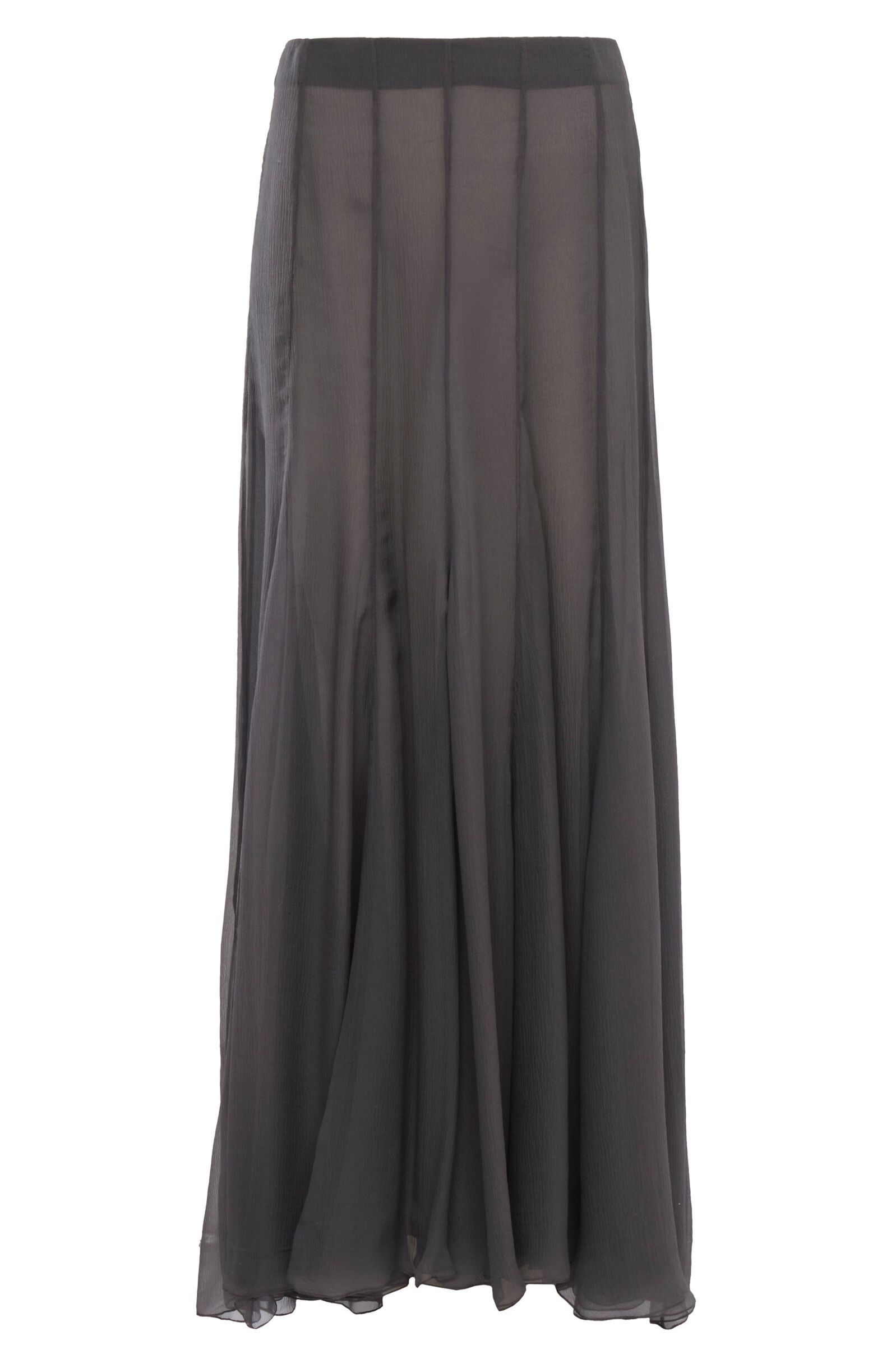 Organic Silk Mousseline Maxi Skirt