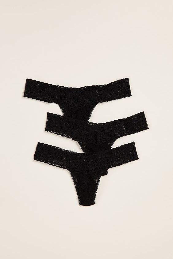 Hanky Panky Signature Lace Low Rise Thong 3 Pack